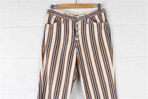 nicki oberteil|70s Striped Nicki Top Seventies Size 38/40